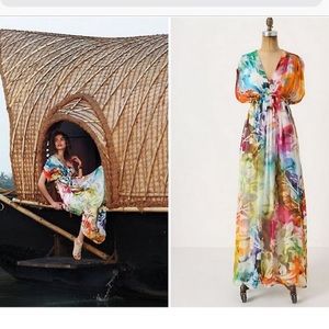 Anthropologie Multicolor Maxi Dress